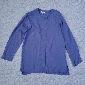 Pure Jill Tencel Button Front Tunic Shirt